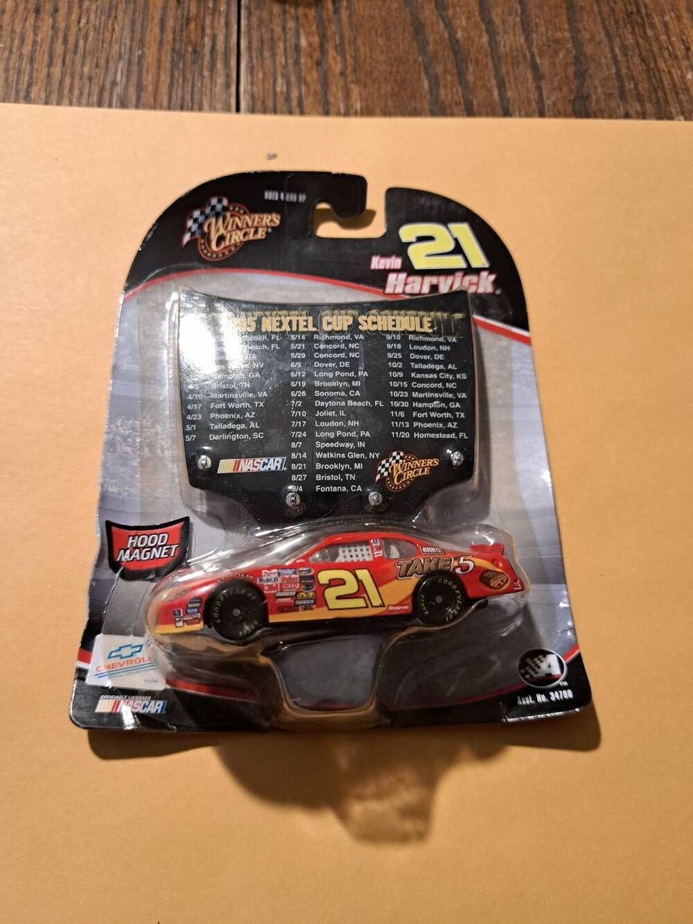 Vintage 2005 Kevin Harvick 21 Take 5 1:64 Winners Circle Diecast Nascar Race Car